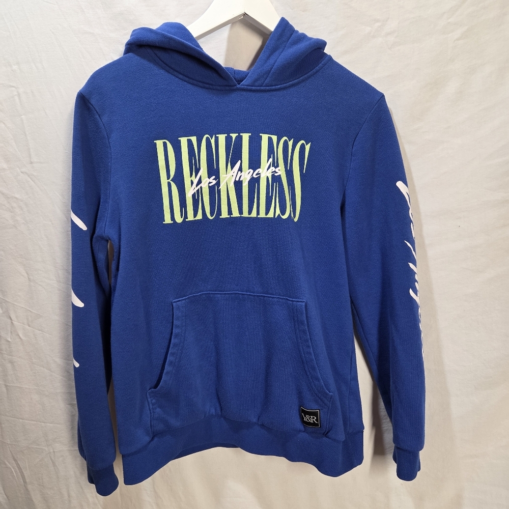 Young & Reckless Los Angeles Vibrant Blue Hoodie Youth XL